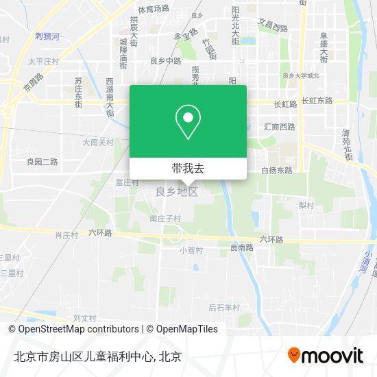 北京市房山区儿童福利中心地图