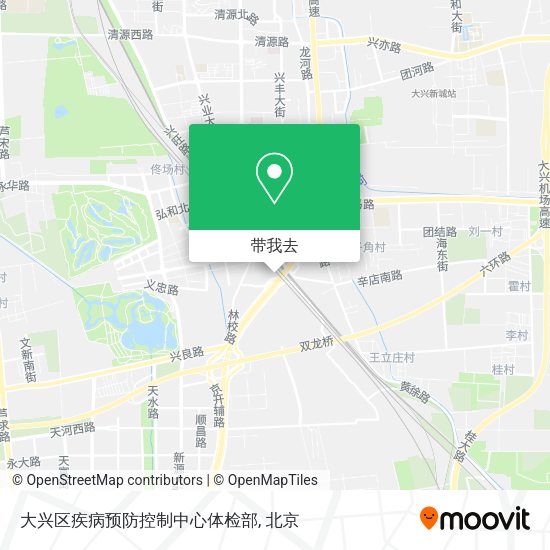大兴区疾病预防控制中心体检部地图