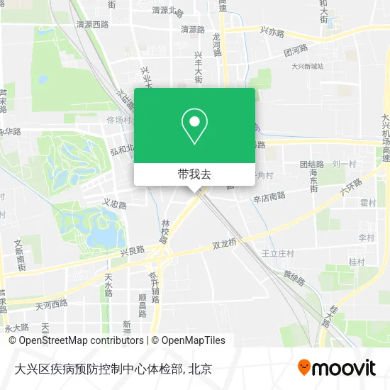大兴区疾病预防控制中心体检部地图