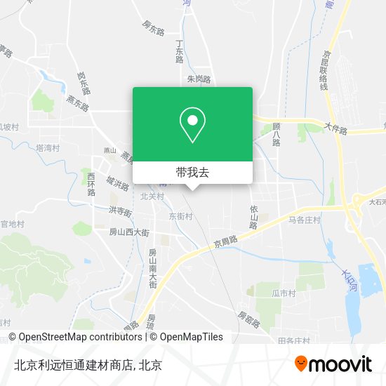 北京利远恒通建材商店地图