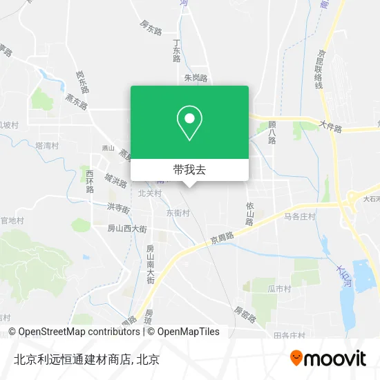 北京利远恒通建材商店地图