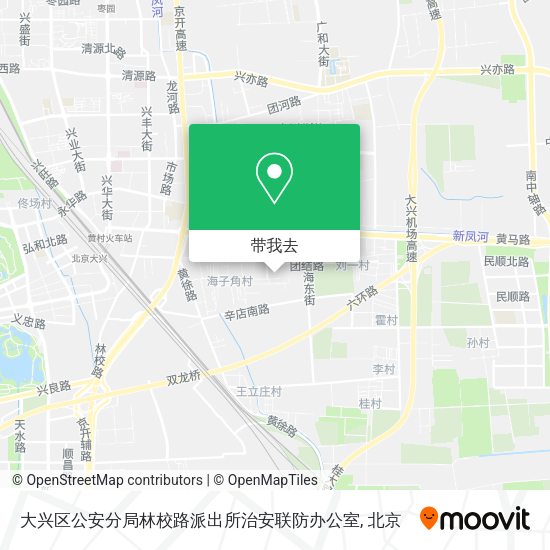 大兴区公安分局林校路派出所治安联防办公室地图