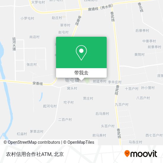 农村信用合作社ATM地图