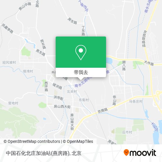 中国石化北庄加油站(燕房路)地图