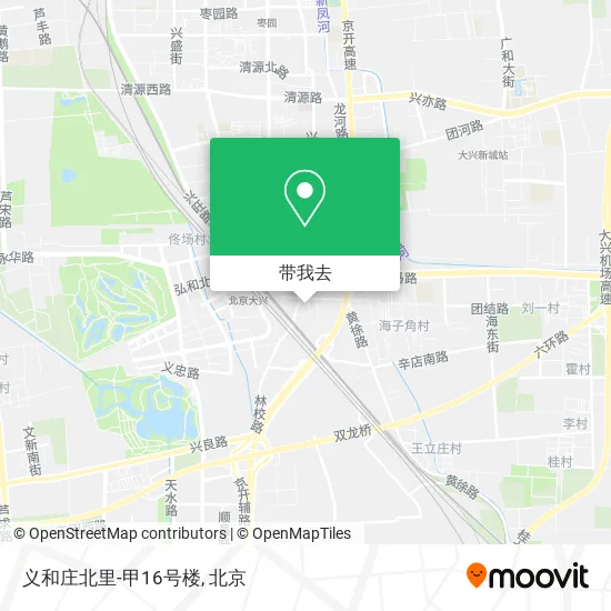 义和庄北里-甲16号楼地图