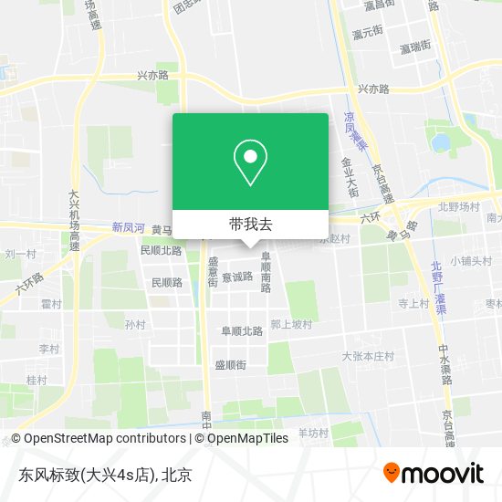 东风标致(大兴4s店)地图