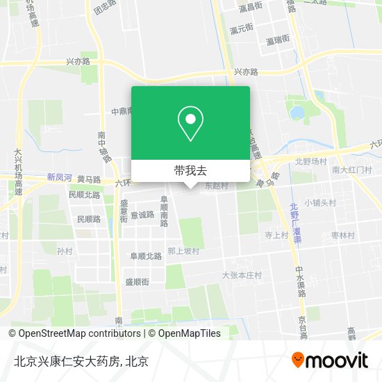 北京兴康仁安大药房地图