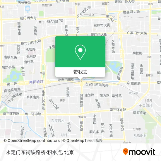 永定门东街铁路桥-积水点地图