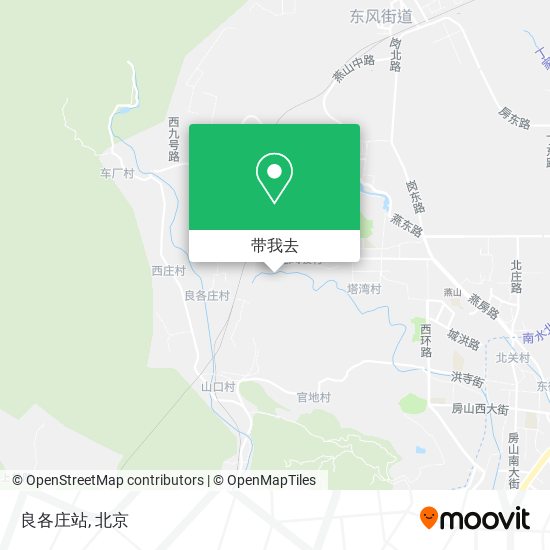 良各庄站地图