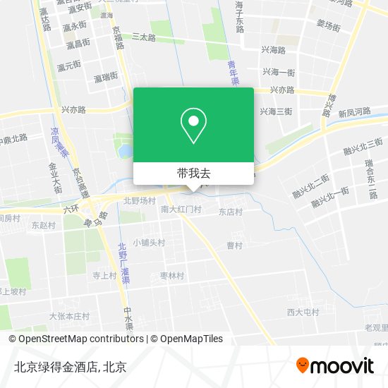 北京绿得金酒店地图