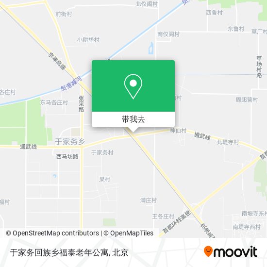 于家务回族乡福泰老年公寓地图