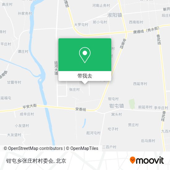 钳屯乡张庄村村委会地图