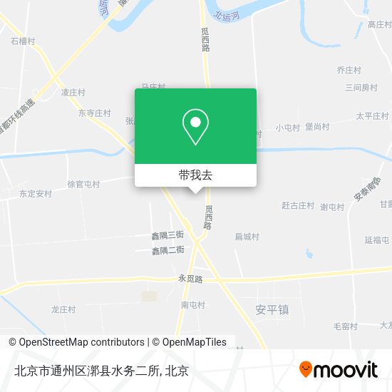北京市通州区漷县水务二所地图