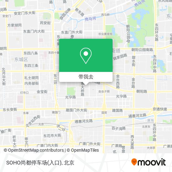 SOHO尚都停车场(入口)地图