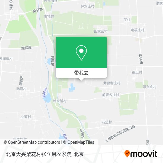 北京大兴梨花村张立启农家院地图