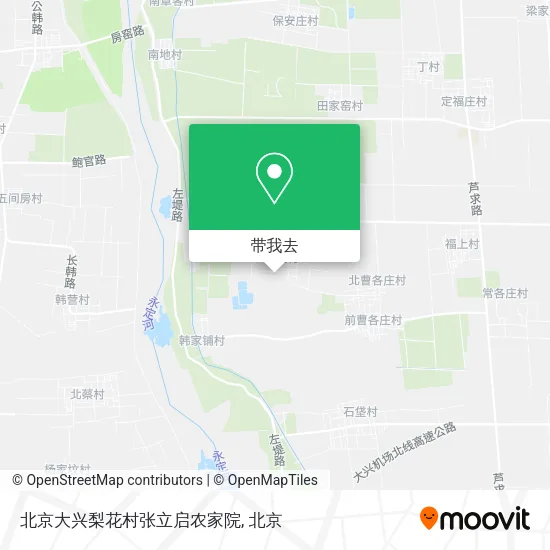 北京大兴梨花村张立启农家院地图