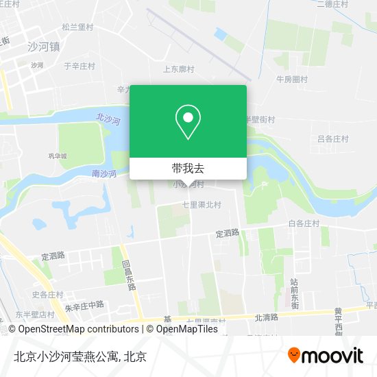 北京小沙河莹燕公寓地图