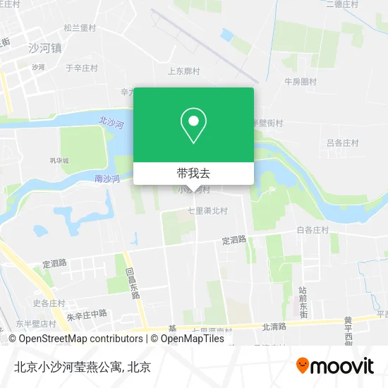 北京小沙河莹燕公寓地图