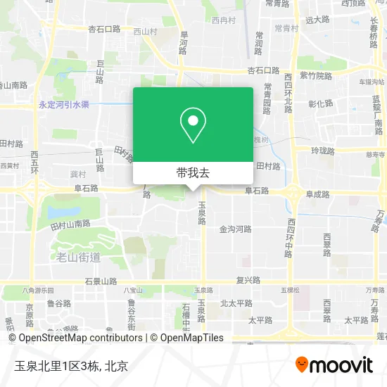 玉泉北里1区3栋地图