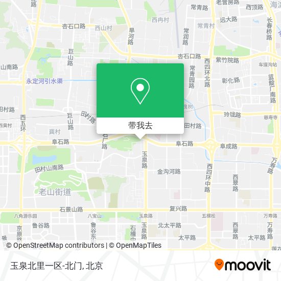 玉泉北里一区-北门地图