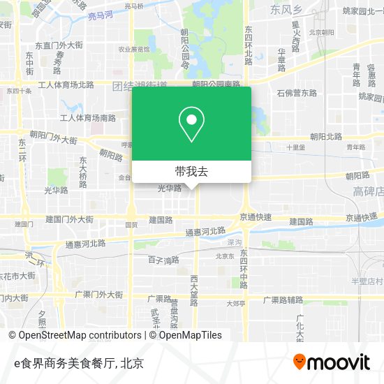 e食界商务美食餐厅地图