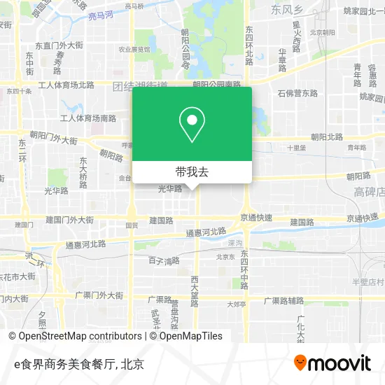 e食界商务美食餐厅地图