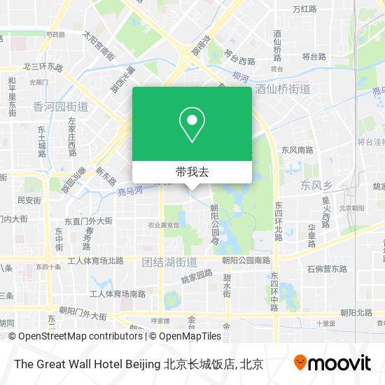 The Great Wall Hotel Beijing 北京长城饭店地图