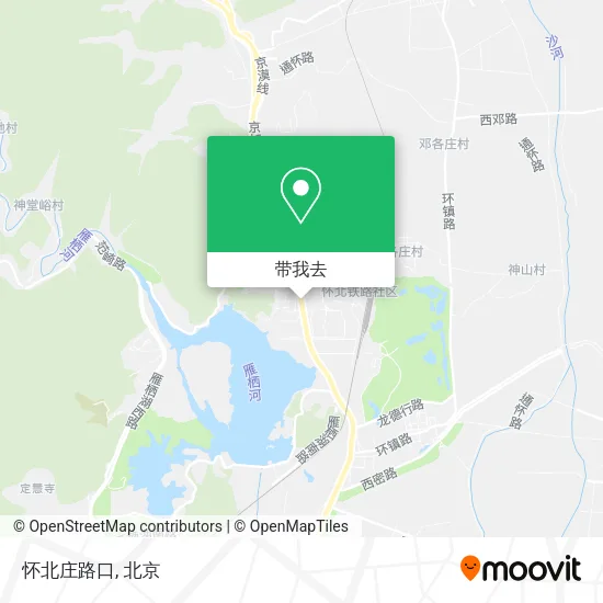 怀北庄路口地图