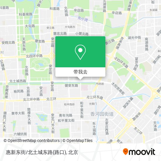 惠新东街/北土城东路(路口)地图