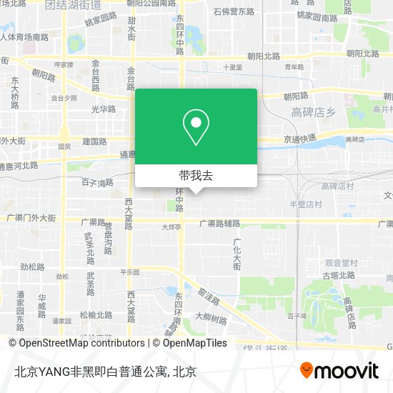 北京YANG非黑即白普通公寓地图