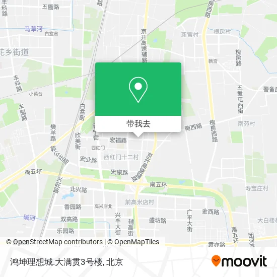 鸿坤理想城.大满贯3号楼地图
