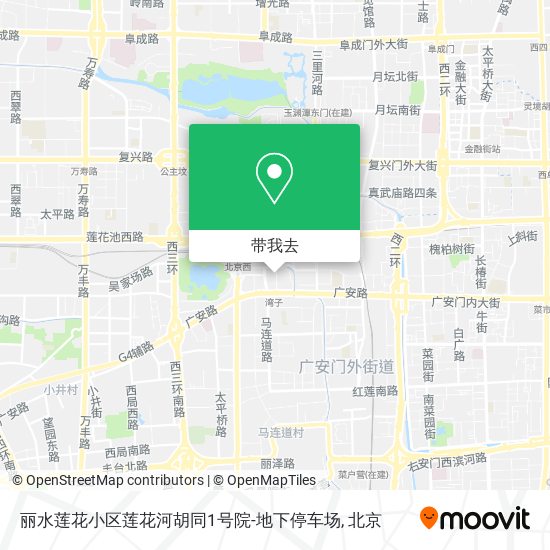 丽水莲花小区莲花河胡同1号院-地下停车场地图