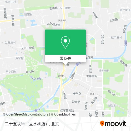 二十五块半（立水桥店）地图