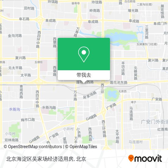 北京海淀区吴家场经济适用房地图