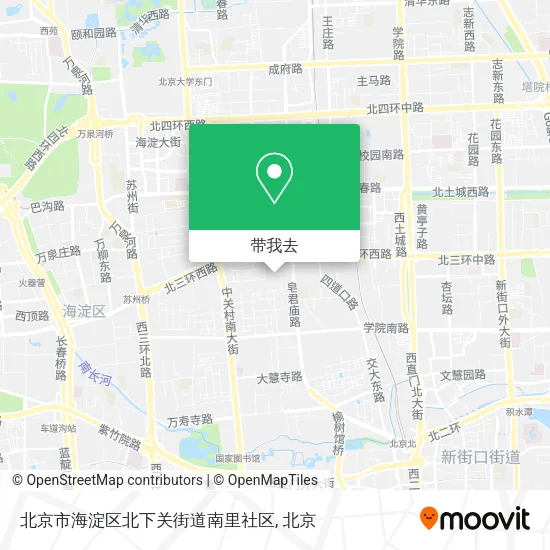 北京市海淀区北下关街道南里社区地图
