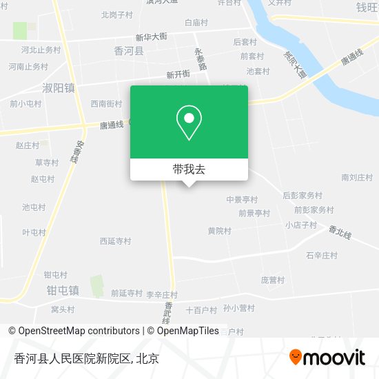 香河县人民医院新院区地图