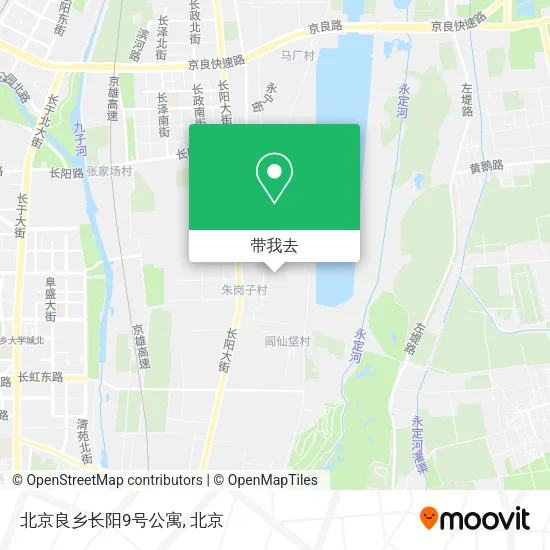 北京良乡长阳9号公寓地图