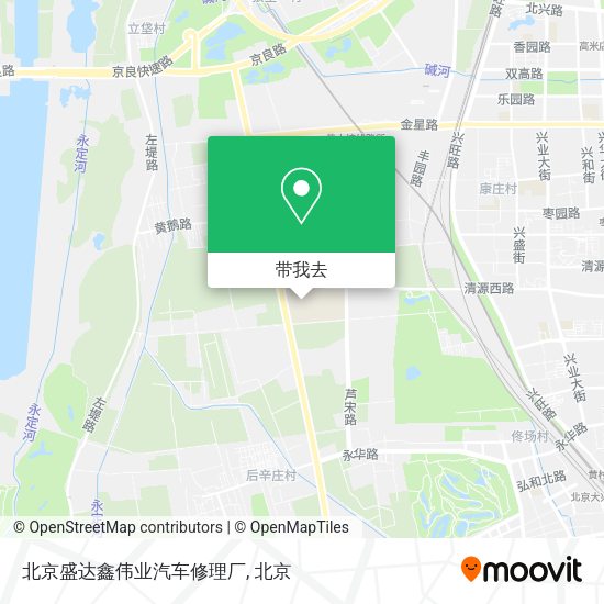 北京盛达鑫伟业汽车修理厂地图