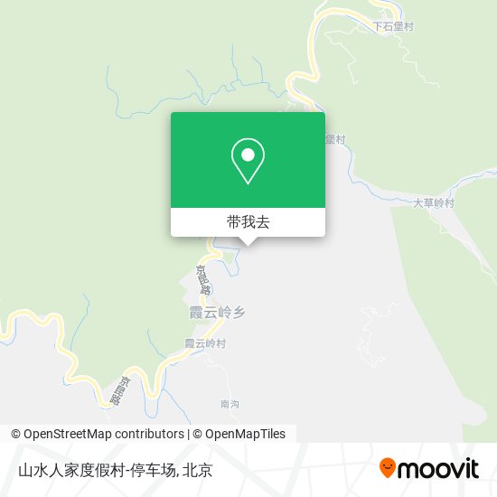 山水人家度假村-停车场地图