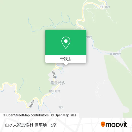 山水人家度假村-停车场地图