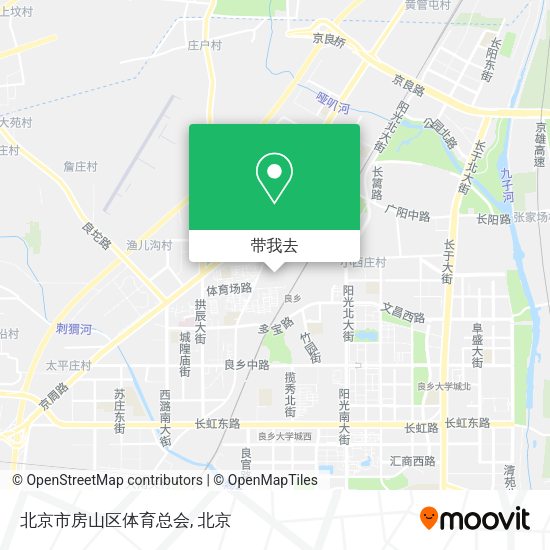 北京市房山区体育总会地图