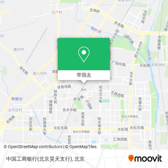 中国工商银行(北京昊天支行)地图