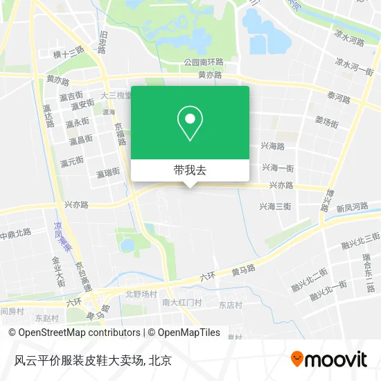 风云平价服装皮鞋大卖场地图