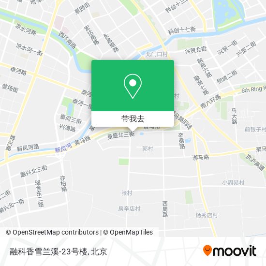 融科香雪兰溪-23号楼地图