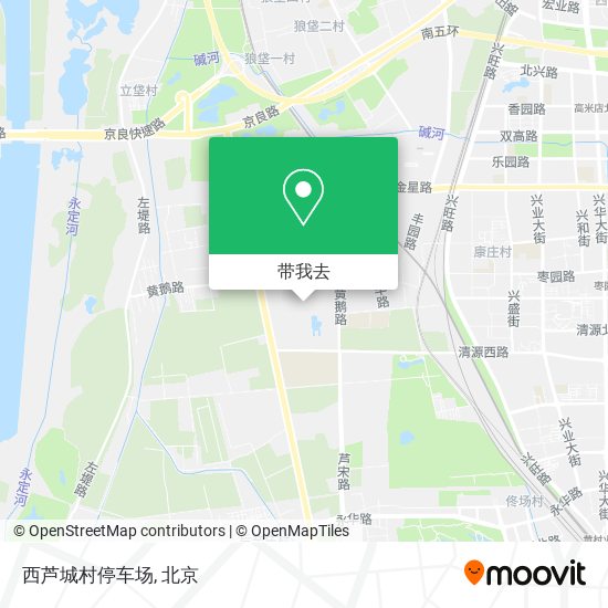 西芦城村停车场地图