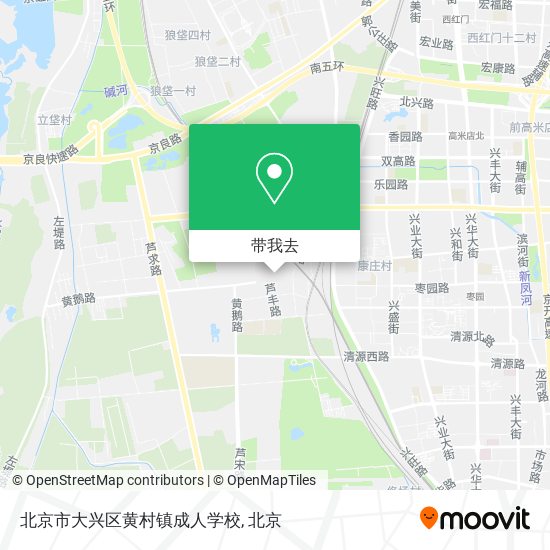 北京市大兴区黄村镇成人学校地图