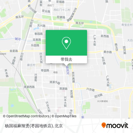 杨国福麻辣烫(枣园地铁店)地图