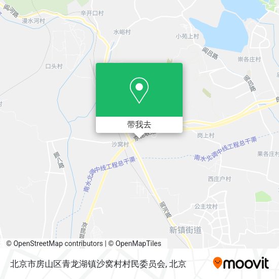 北京市房山区青龙湖镇沙窝村村民委员会地图
