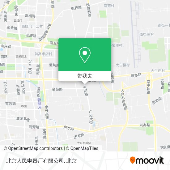 北京人民电器厂有限公司地图