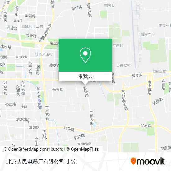 北京人民电器厂有限公司地图
